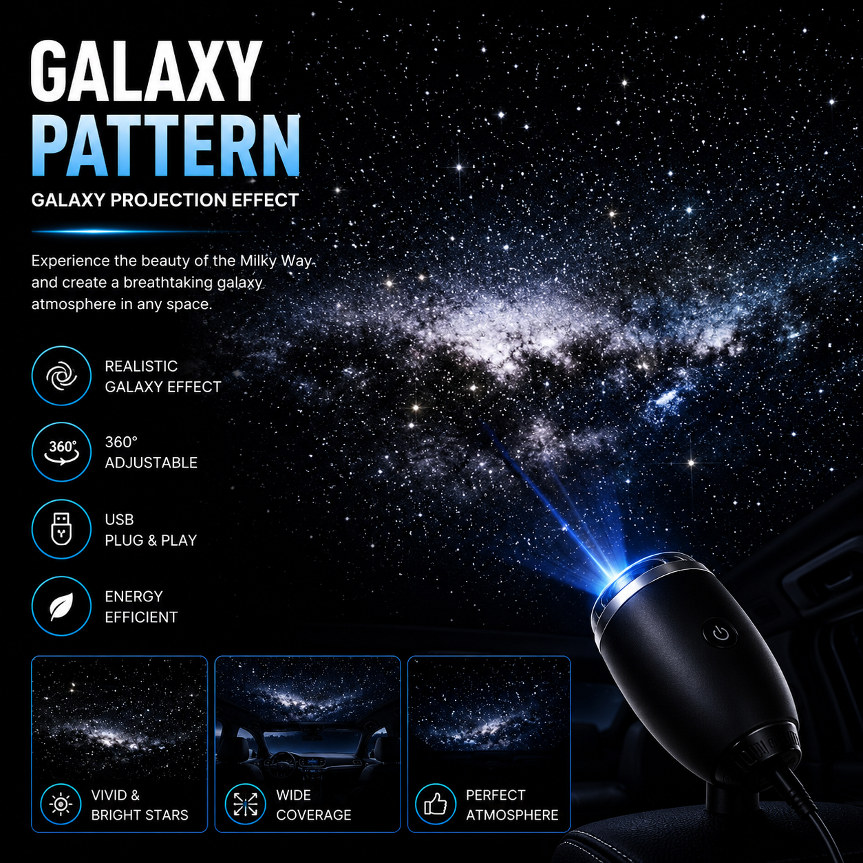 TERON Galaxy Light – Turn Your Car Into a Starry Universe ✨