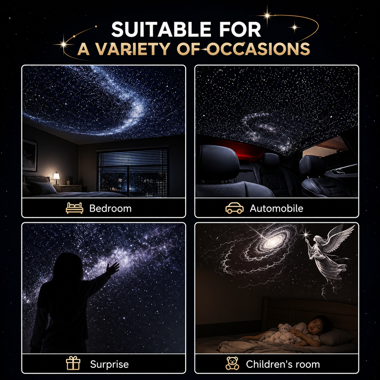 Teron™ Galaxy Night Light Projector