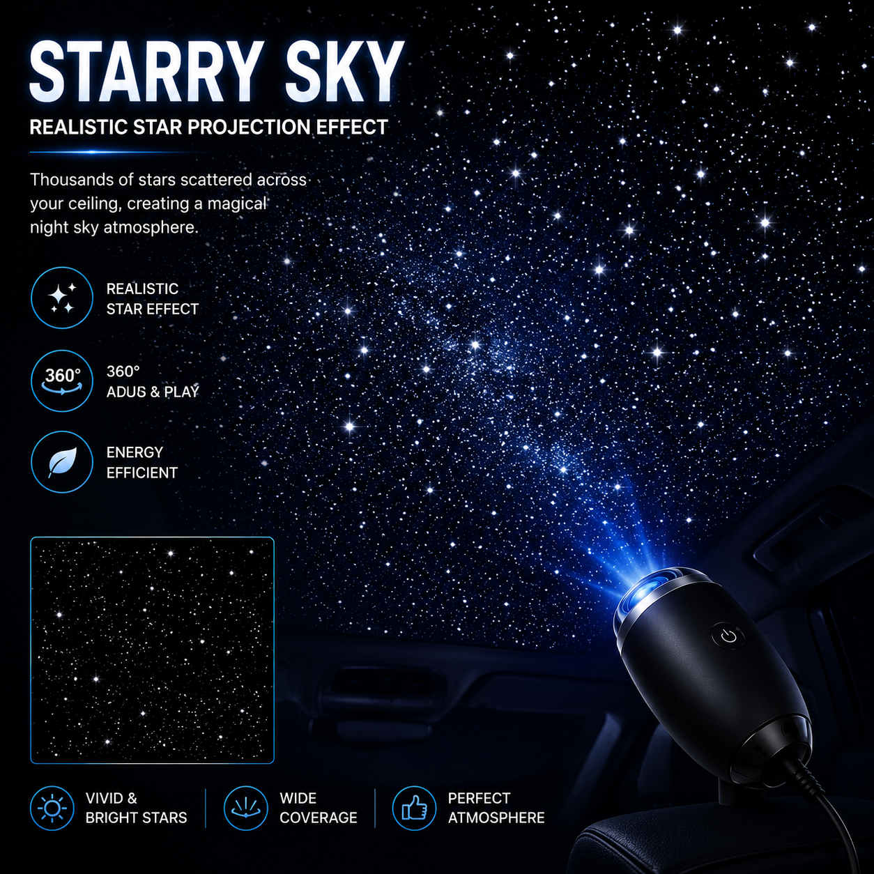 TERON Galaxy Light – Transform Your Car Into a Starry Universe 🚗✨